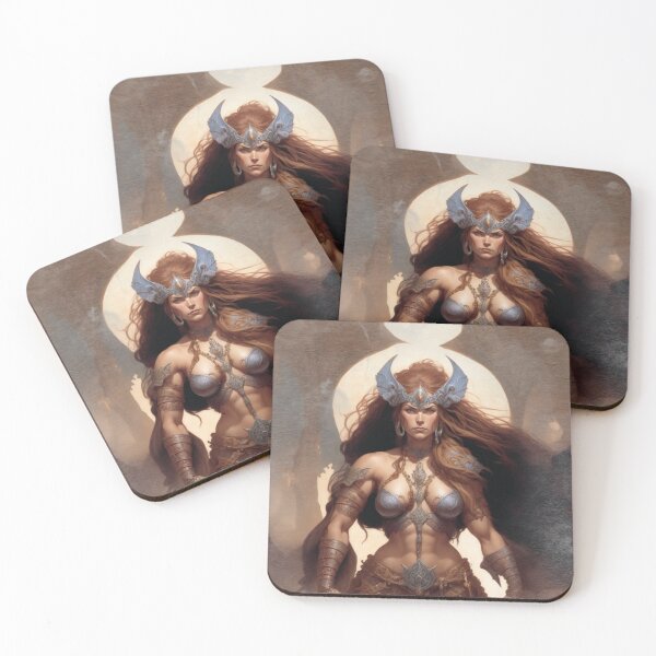 Item preview, Fantastical Barbarian Queen designed and sold by Vintage Designs +.