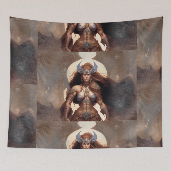 Item preview, Fantastical Barbarian Queen designed and sold by Vintage Designs +.