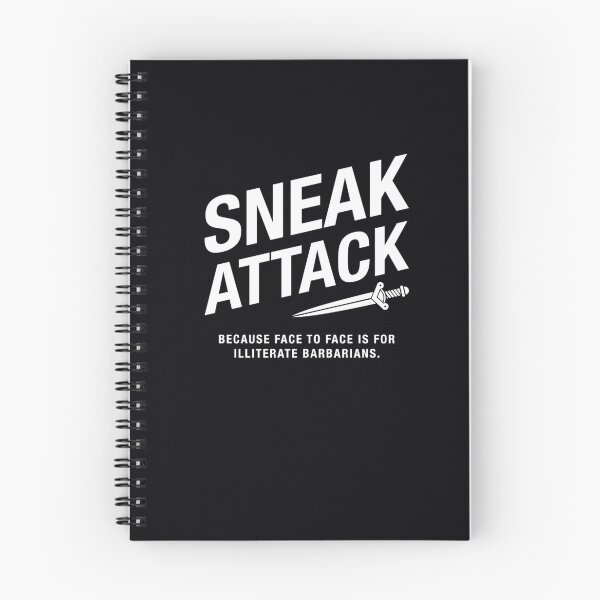 Item preview, Rogue Sneak Attack Illiterate Barbarians Gaming  	 designed and sold by rnbacpyt2.