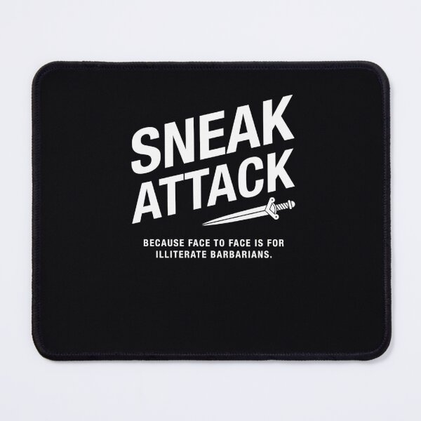Item preview, Rogue Sneak Attack Illiterate Barbarians Gaming designed and sold by rnbacpyt2.