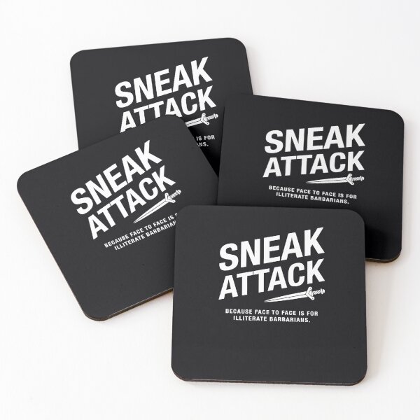 Item preview, Rogue Sneak Attack Illiterate Barbarians Gaming  	 designed and sold by rnbacpyt2.