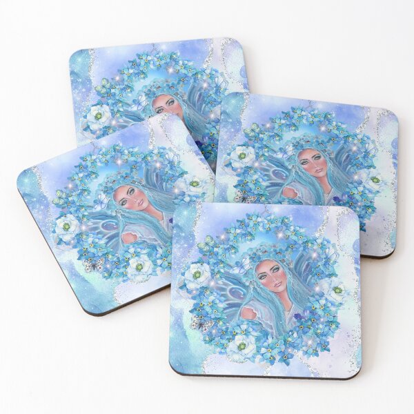 Item preview, Krysta frosty fairy fantasy art by Renee L Lavoie designed and sold by Renee Lavoie.