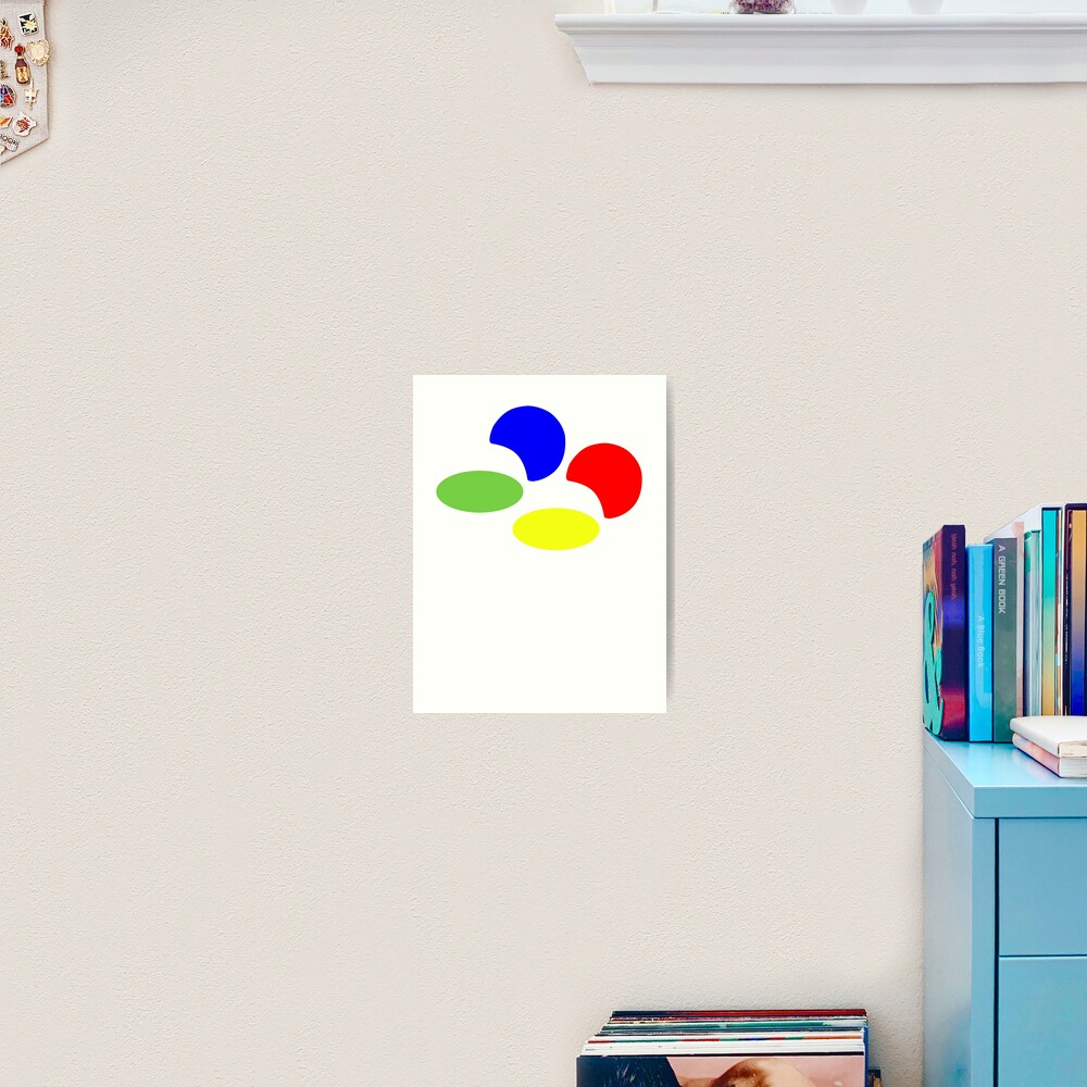 Super NES Logo (Flat) Art Print