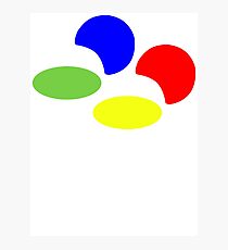 Super NES Logo (Flat) Photographic Print