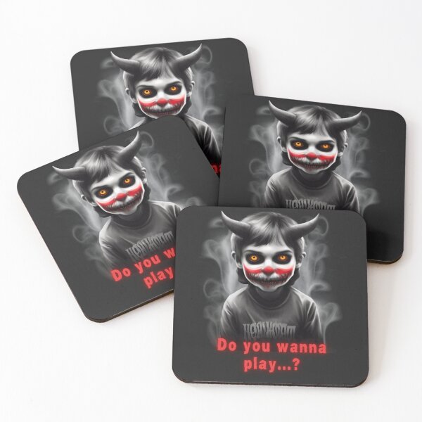 Item preview, Demonic Halloween Delight - Sinister Joker Boy Theme designed and sold by ImgntnMonster.