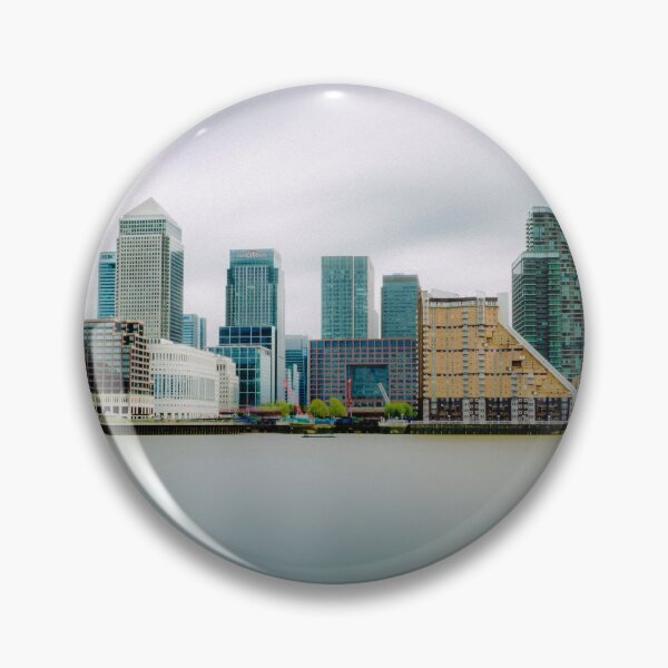Item preview, Dramatic Canary Wharf cityscape, with river Thames, London designed and sold by bailey-cooper.