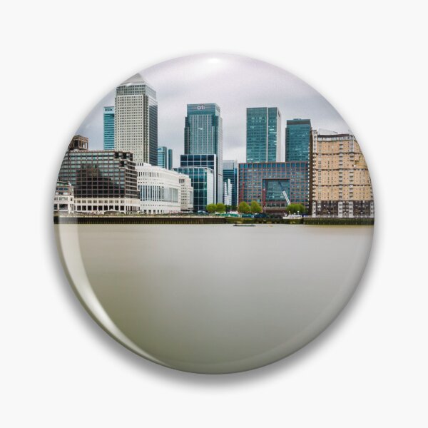Item preview, Dramatic Canary Wharf cityscape, with river Thames, London designed and sold by bailey-cooper.