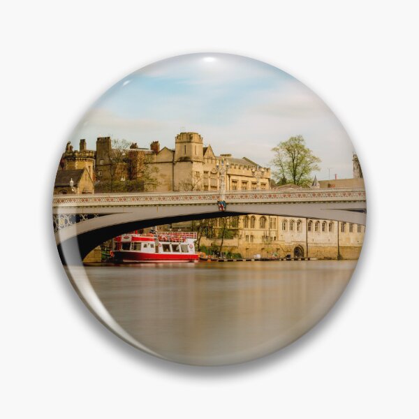 Item preview, Lendal bridge crossing a blurred river Ouse UK designed and sold by bailey-cooper.