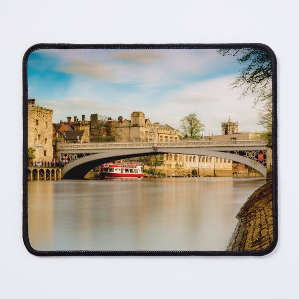 Item preview, Lendal bridge crossing a blurred river Ouse UK designed and sold by bailey-cooper.
