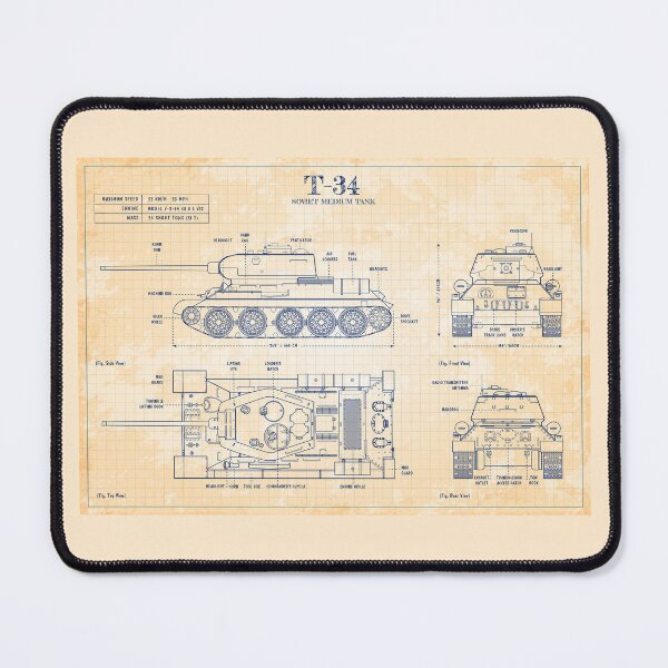 Item preview, T34 Soviet Medium Tank (Old Blue Grid) designed and sold by BGALAXY.