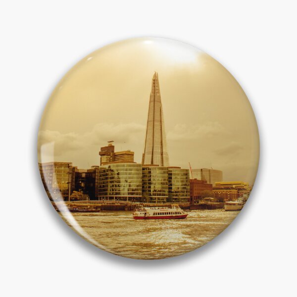 Item preview, River Thames and Shard bathed in golden light. designed and sold by bailey-cooper.