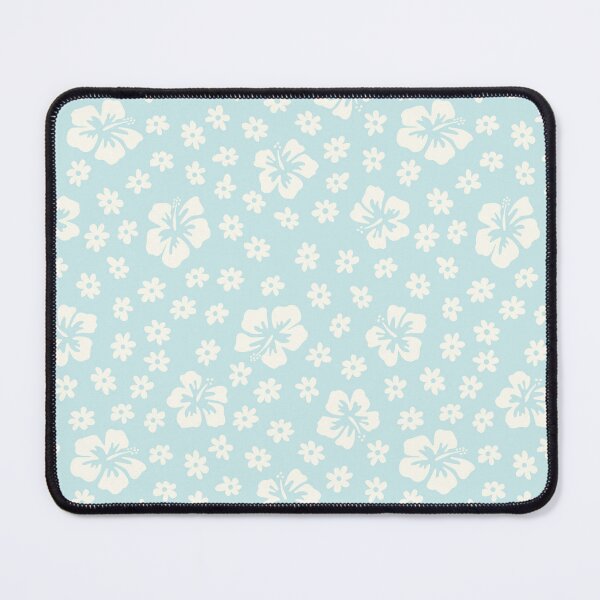 Item preview, pastel baby blue hibiscus mini flowers tropical aloha Hawaii coconut girl aesthetic iPhone case designed and sold by blomastudios.