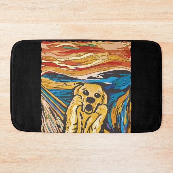 Item preview, Golden Retriever as "the scream" by edvard munch designed and sold by Mesyo.