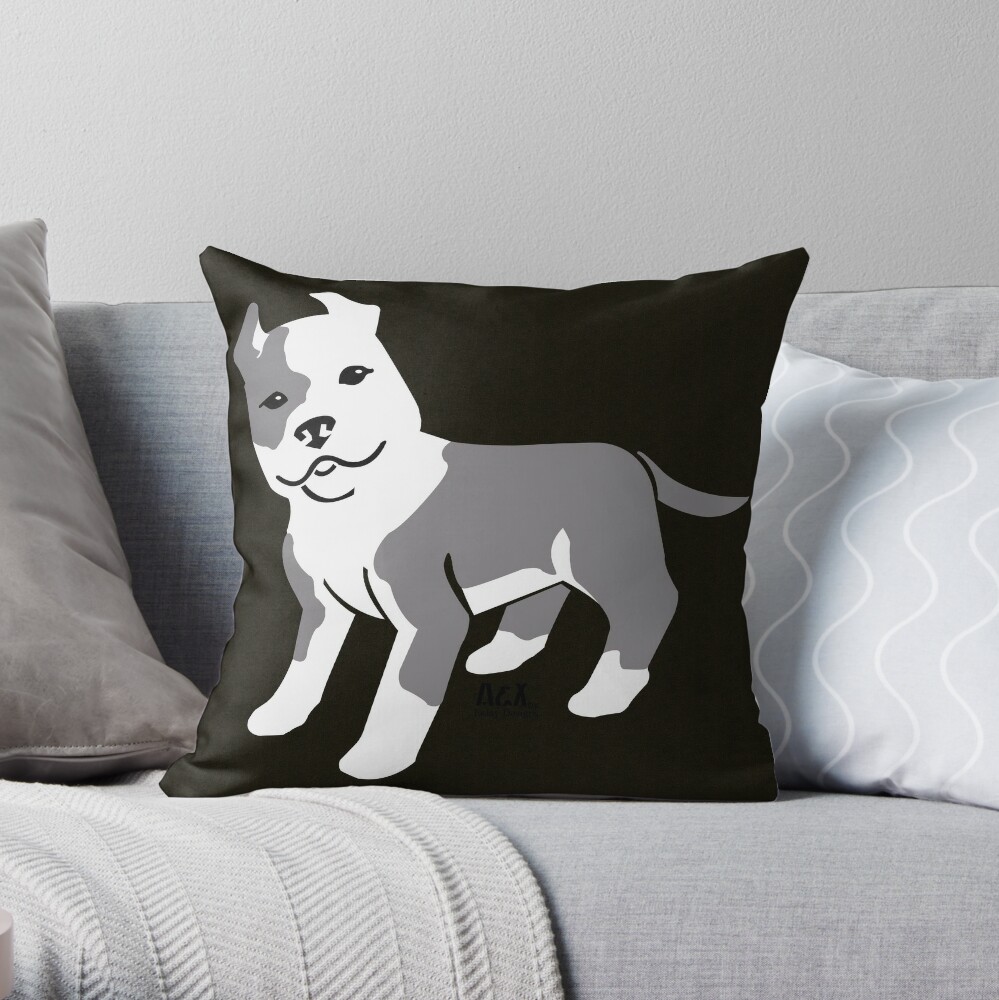 pitbull throw pillows