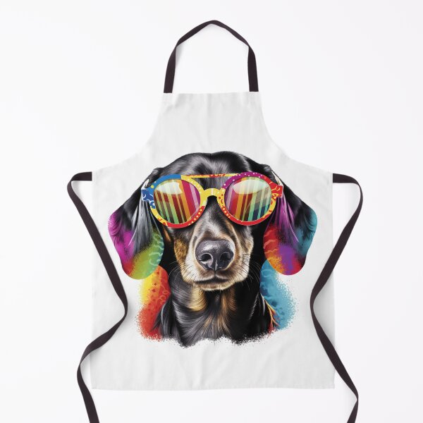 Item preview, Colourful Dachshund in sun glasses designed and sold by HeffDesigns.