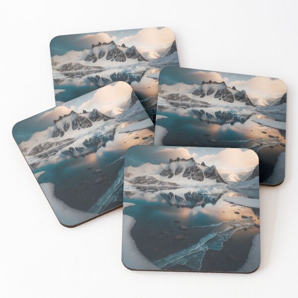 Item preview, Snow-capped mountains, generative AI designed and sold by kayodeDesign.