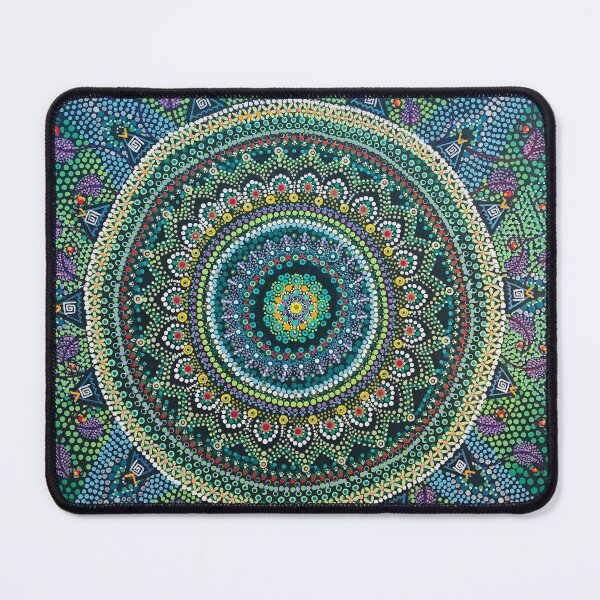 Item preview, Green Dotted Mandala designed and sold by Manoo Mittal.