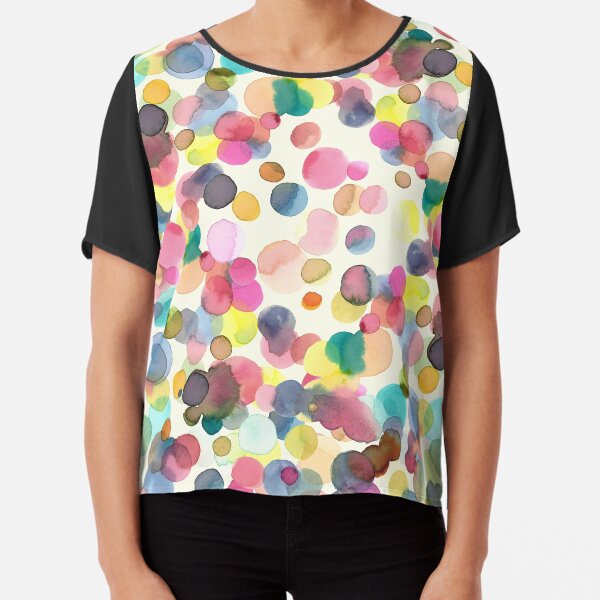 Color drops Chiffon Top