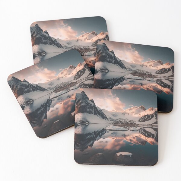 Item preview, Snow-capped mountains, generative AI designed and sold by kayodeDesign.