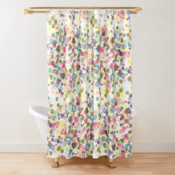 Color drops Shower Curtain