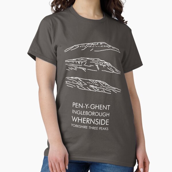 Yorkshire Three Peaks (white) Classic T-Shirt