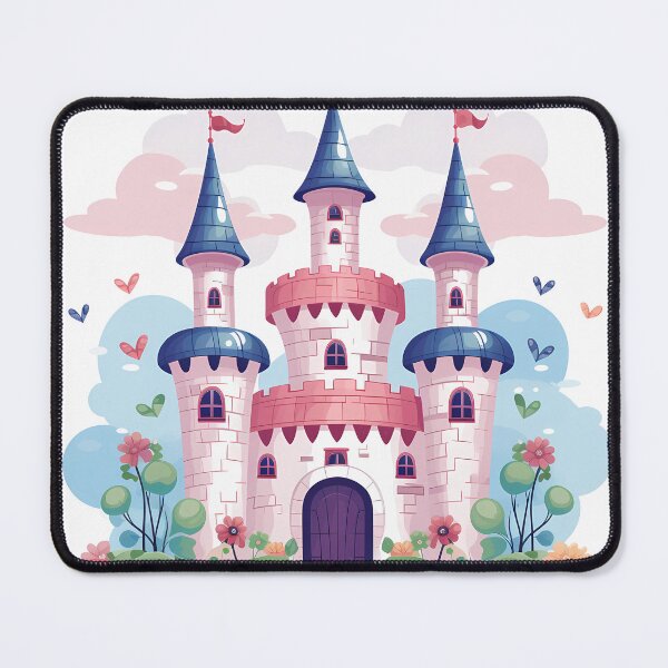 Item preview, Pink Castle Sticker designed and sold by ArtMotionFlow.