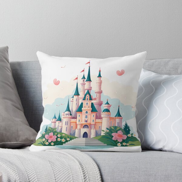 Item preview, Pink Castle Sticker designed and sold by ArtMotionFlow.