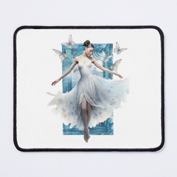 Artikelvorschau, Ballerina tanzt inmitten eines Schmetterlingsschwarms entworfen und verkauft von digilabs.