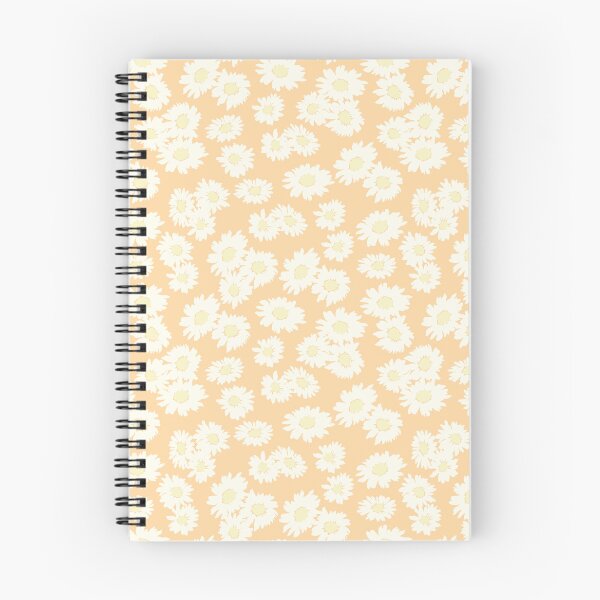 Item preview, peach pastel orange sunflower mini small ditsy daisy vintage vibe daisies prairie style designed and sold by blomastudios.