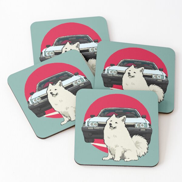 Item preview, Japanese Spitz Dog with Hachiroku 86 Skyline JDM designed and sold by kamahachi.