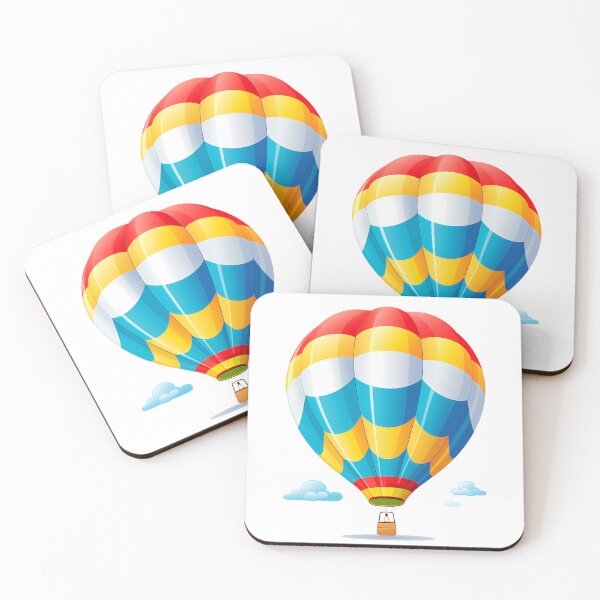 Artikelvorschau, Heißluftballon-Aufkleber entworfen und verkauft von ArtMotionFlow.