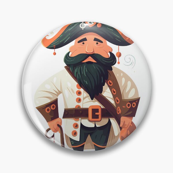 Item preview, Pirate Sticker designed and sold by ArtMotionFlow.