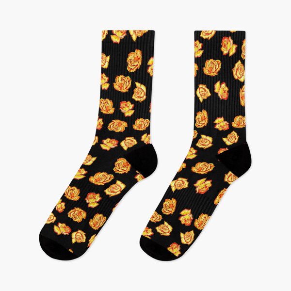 Item preview, Bright yellow roses on a black background designed and sold by FlowerandDesing.