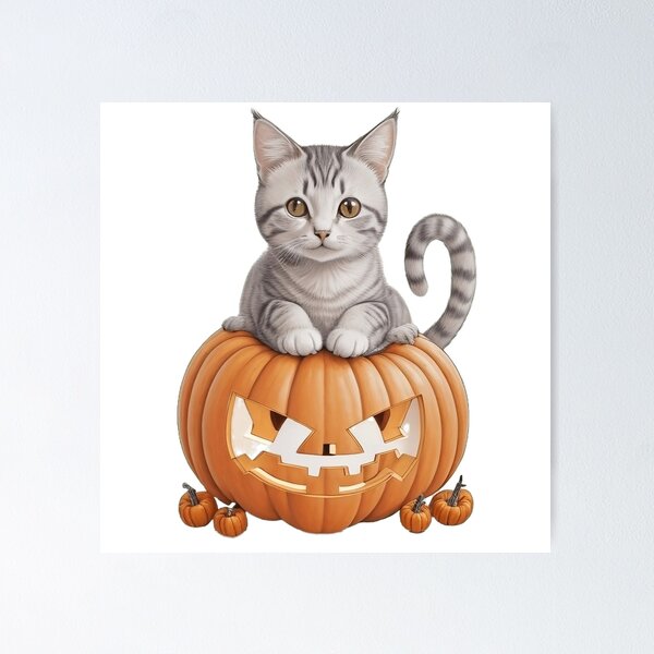 Item preview, Happy Halloween Cat designed and sold by deviatepolo.