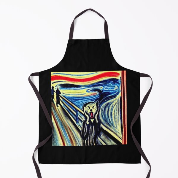 Item preview, Cat as "the scream" by edvard munch designed and sold by Mesyo.