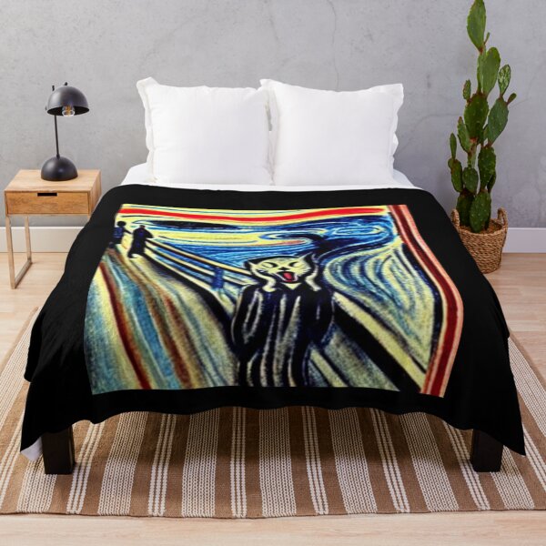 Item preview, Cat as "the scream" by edvard munch designed and sold by Mesyo.