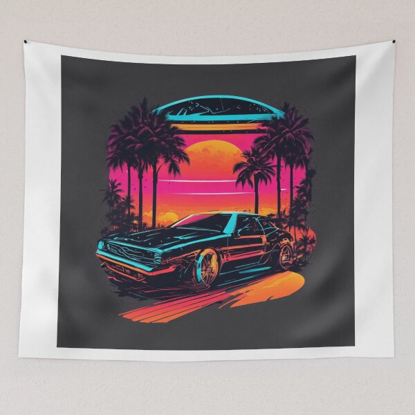 Item preview, Colorful Car Cruisin': Flat Design T-Shirt Art with Isometric Vibes designed and sold by RedArtG09.