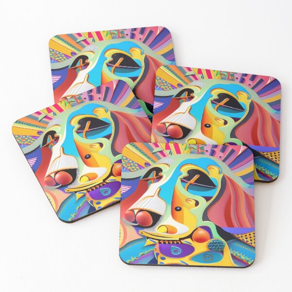 Item preview, Psychedelic Paws - Unique Pop Art Dogs in a Trippy Wonderland designed and sold by Freak-Scene.