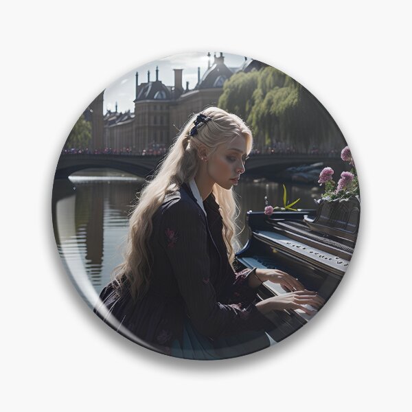 Item preview, Piano by the River | Victorian Serenity in Art designed and sold by BlareBlare.