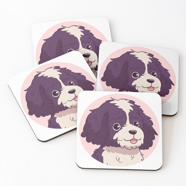 Item preview, Cute portuguese water dog cartoon illustration  designed and sold by Yaragold.