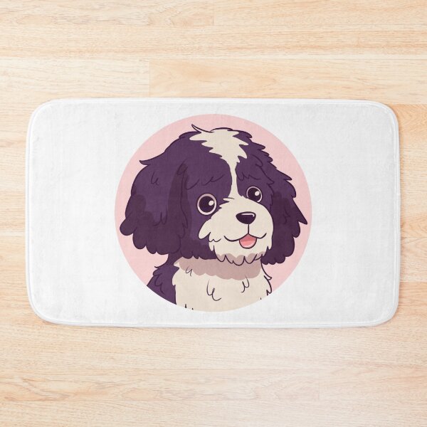 Item preview, Cute portuguese water dog cartoon illustration  designed and sold by Yaragold.
