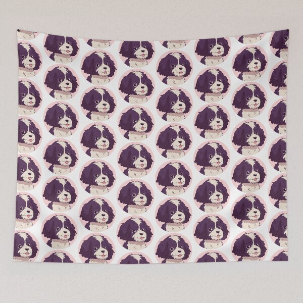Item preview, Cute portuguese water dog cartoon illustration  designed and sold by Yaragold.