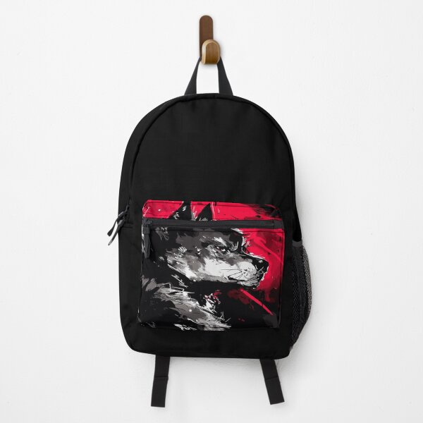 Item preview, Grey wolf abstract ink portrait designed and sold by TomFrontierArt.