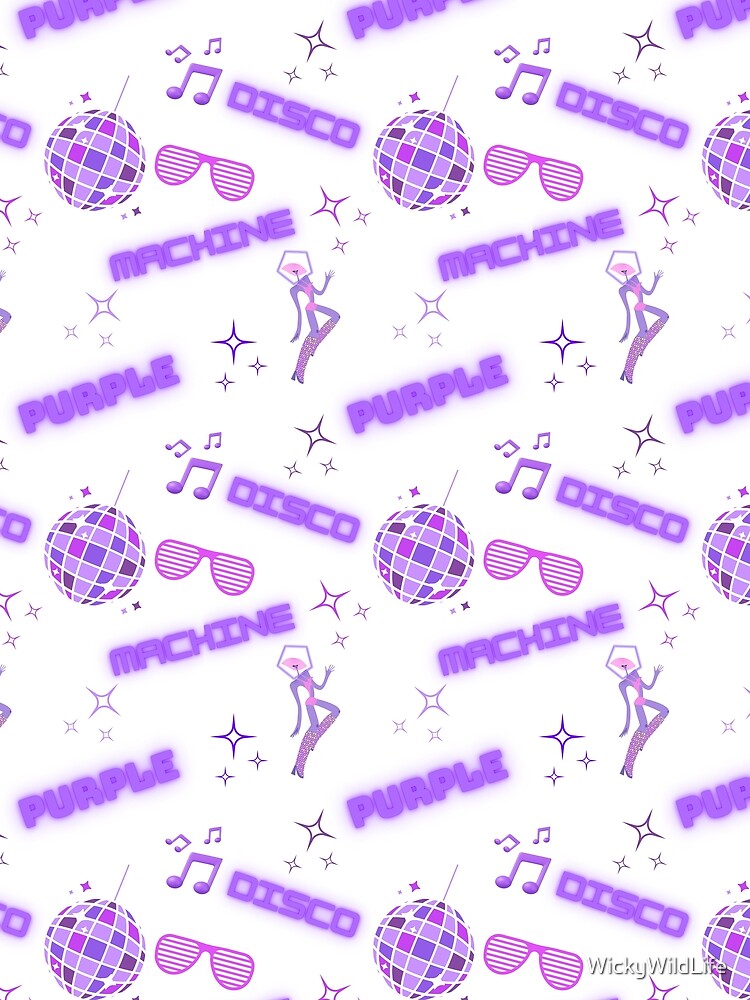 purple disco machine design Sticker for Sale by WickyWildLife