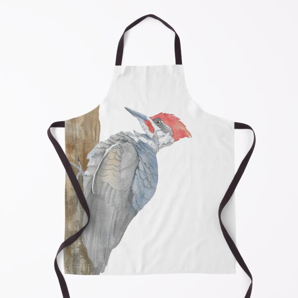 Item preview, Pileated woodpecker watercolor portrait designed and sold by L'Atelier Oranjade.