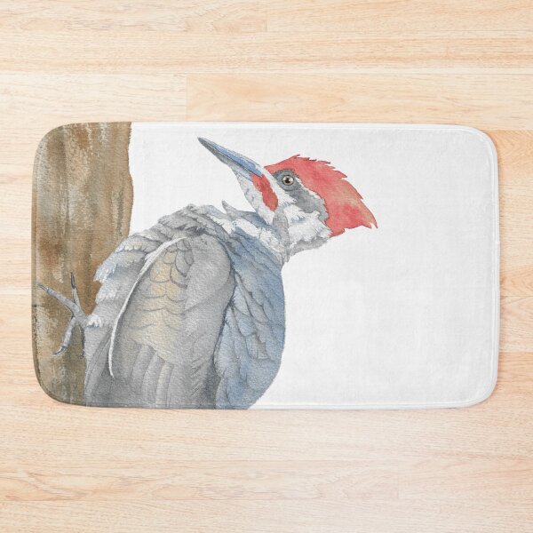 Item preview, Pileated woodpecker watercolor portrait designed and sold by L'Atelier Oranjade.