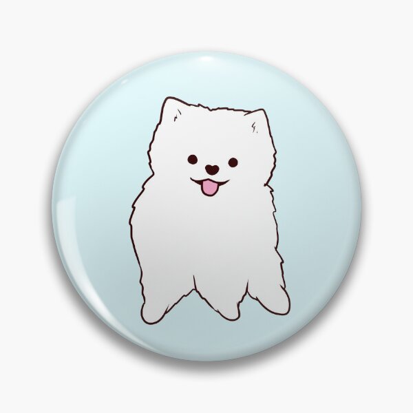 Item preview, White pomeranian illustration  designed and sold by Mayarart.