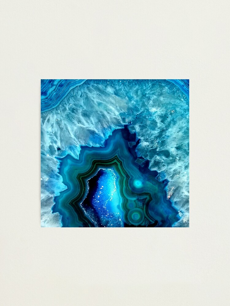 Alternate view of Teal Blue Agate Photographic Print