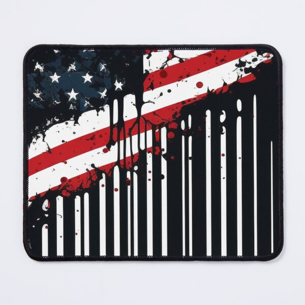 Item preview, American flag ink as barcode designed and sold by AndrewWorld.