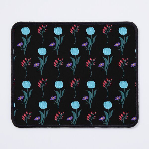 Item preview, Beautiful Blue and Red Flowers Illustration Pattern. designed and sold by PlantKind.